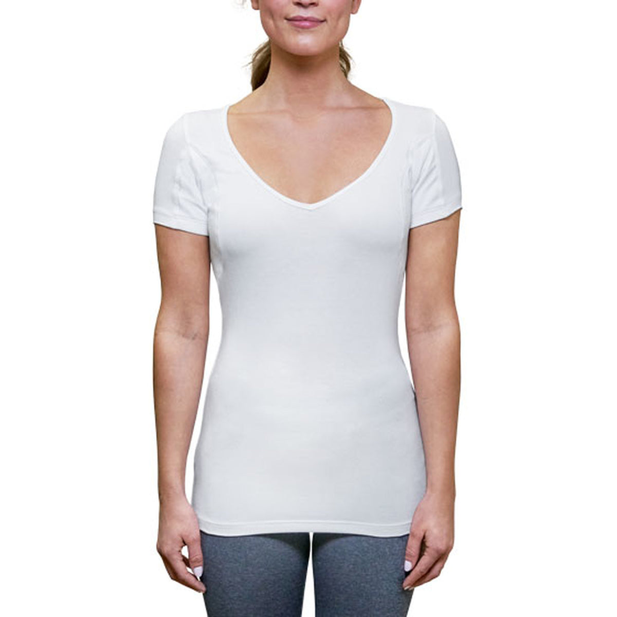 Women's Sweat Proof - Slim Fit Deep V-neck